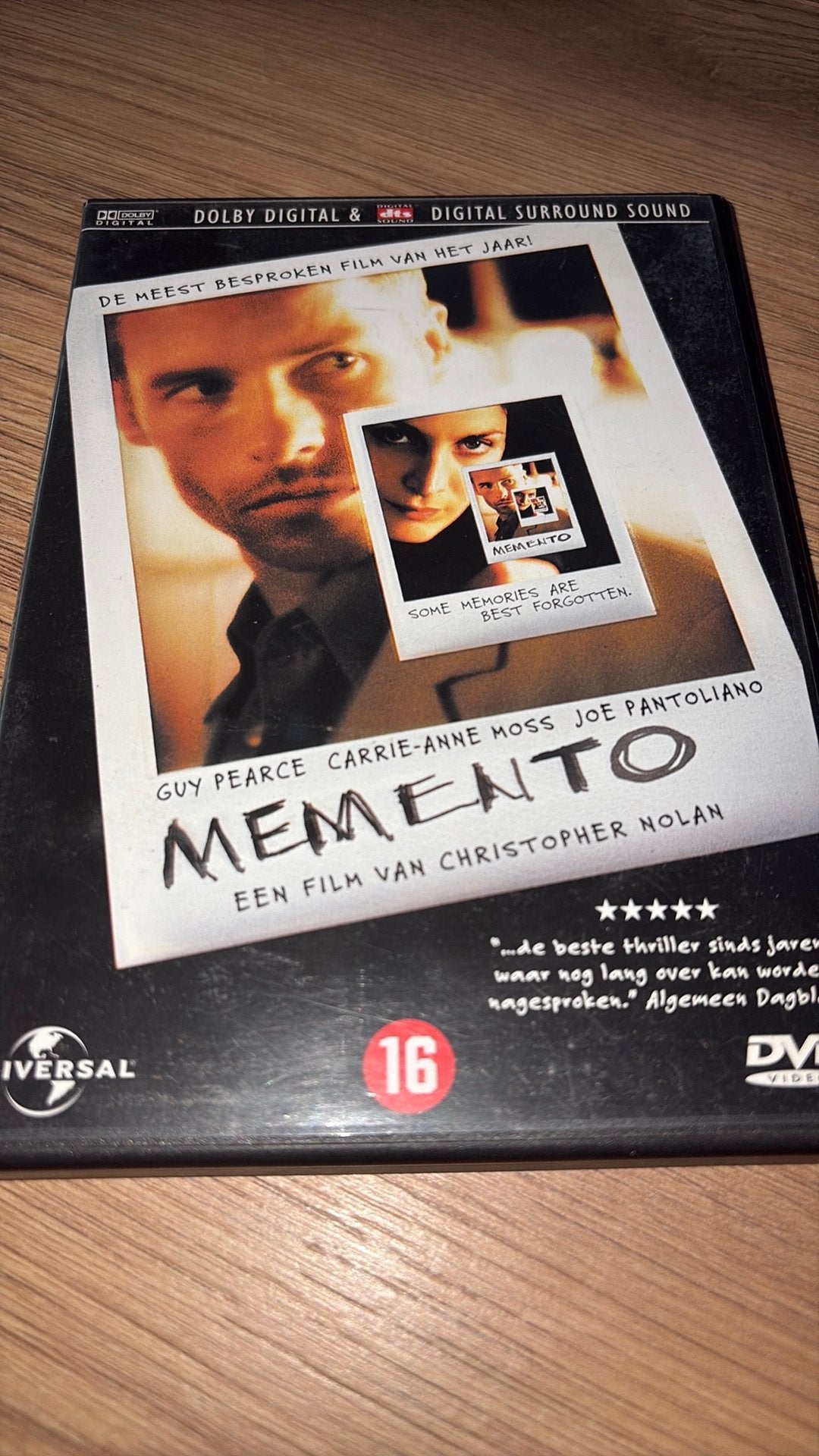 Memento van Christopher Nolan met Guy Pearce., Vanaf 16 jaar, Ophalen of Verzenden, Zo goed als nieuw, Actiethriller