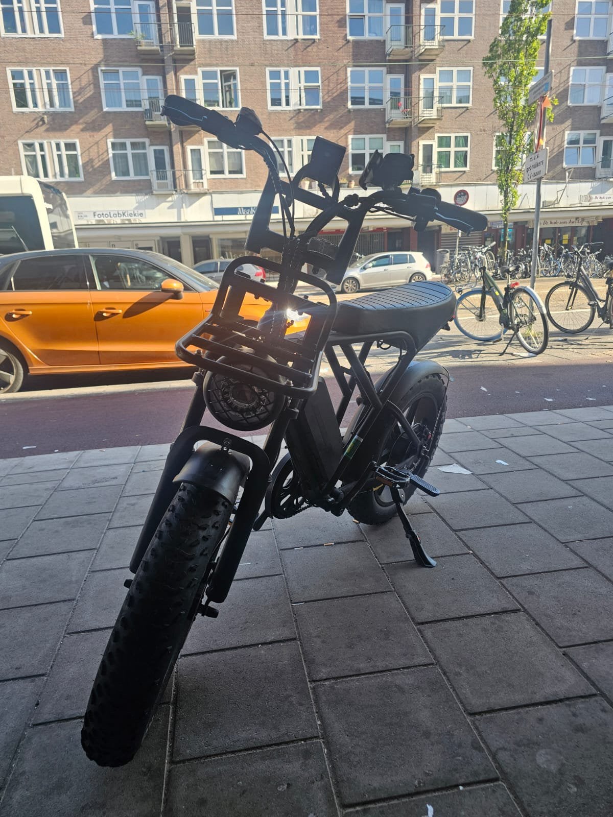 Ouxi h9 fatbike.stoere look en leuke rit!, Fietsen en Brommers, Elektrische fietsen, Zo goed als nieuw, 50 km per accu of meer