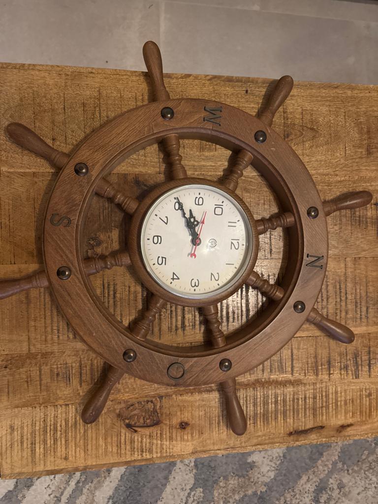 Shatz Royal Marinier Scheepsradklok - Nautische Wandklok, Ophalen