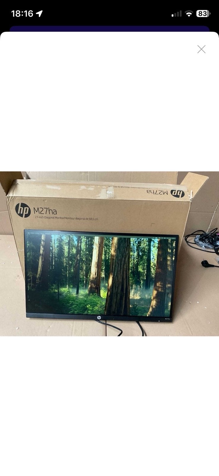 HP M27ha 27-inch Full HD Monitor, Computers en Software, Gaming, Full HD, Ophalen of Verzenden, Zo goed als nieuw
