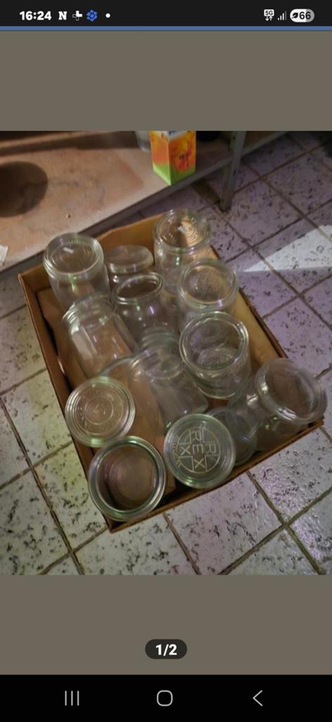 Wick steriliseer bokaal 1 liter +-85 stuks, Huis en Inrichting, Ophalen of Verzenden, Nieuw