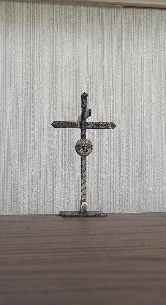 Miniatuur Wegwijzer ANWB hoogte 7 cm., Ophalen of Verzenden
