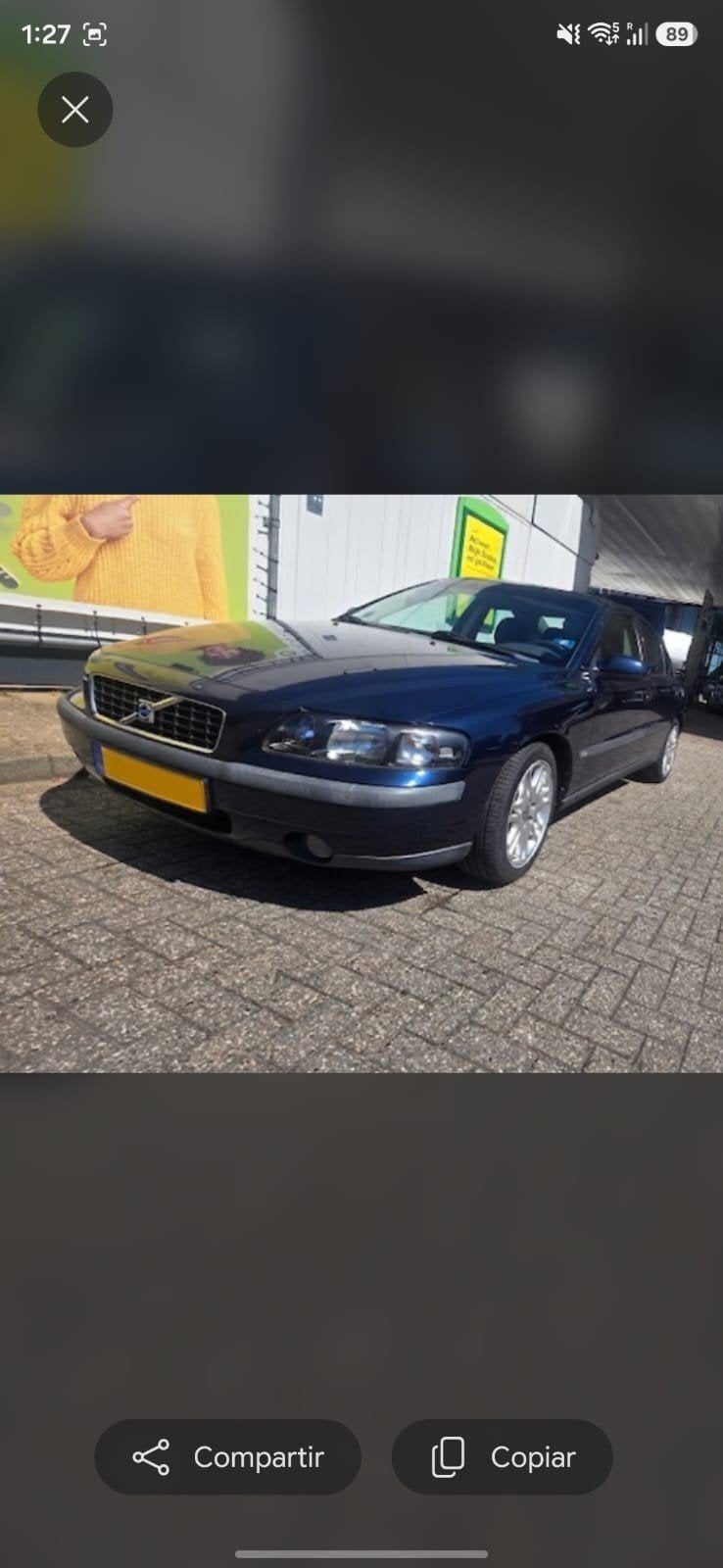 Volvo S60 2.4 140PK 2002 Blauw, Auto's, Volvo, Voorwielaandrijving, Blauw, S60, 75 €/maand