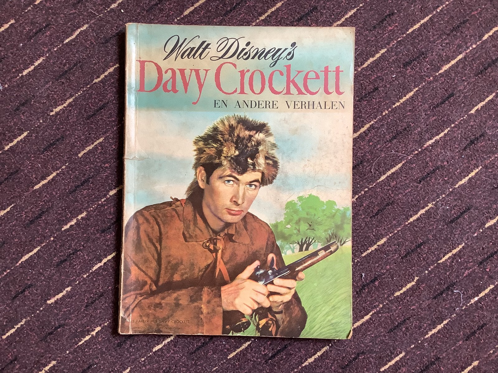 Walt Disney’s Davy Crockett en andere verhalen. Druk 1957, Eén stripboek, Ophalen of Verzenden, Gelezen