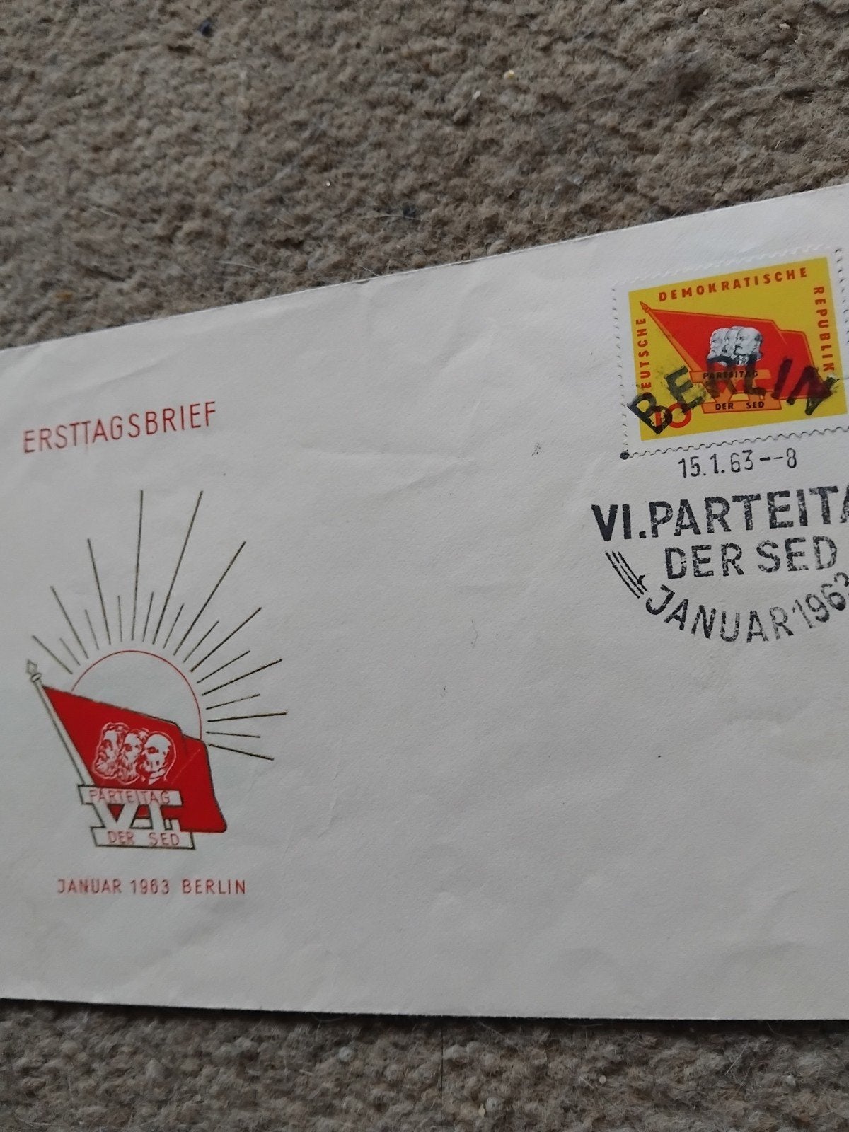 FDC DDR 941  SED PARTIJDAG, Postzegels en Munten, Ophalen of Verzenden, Europa