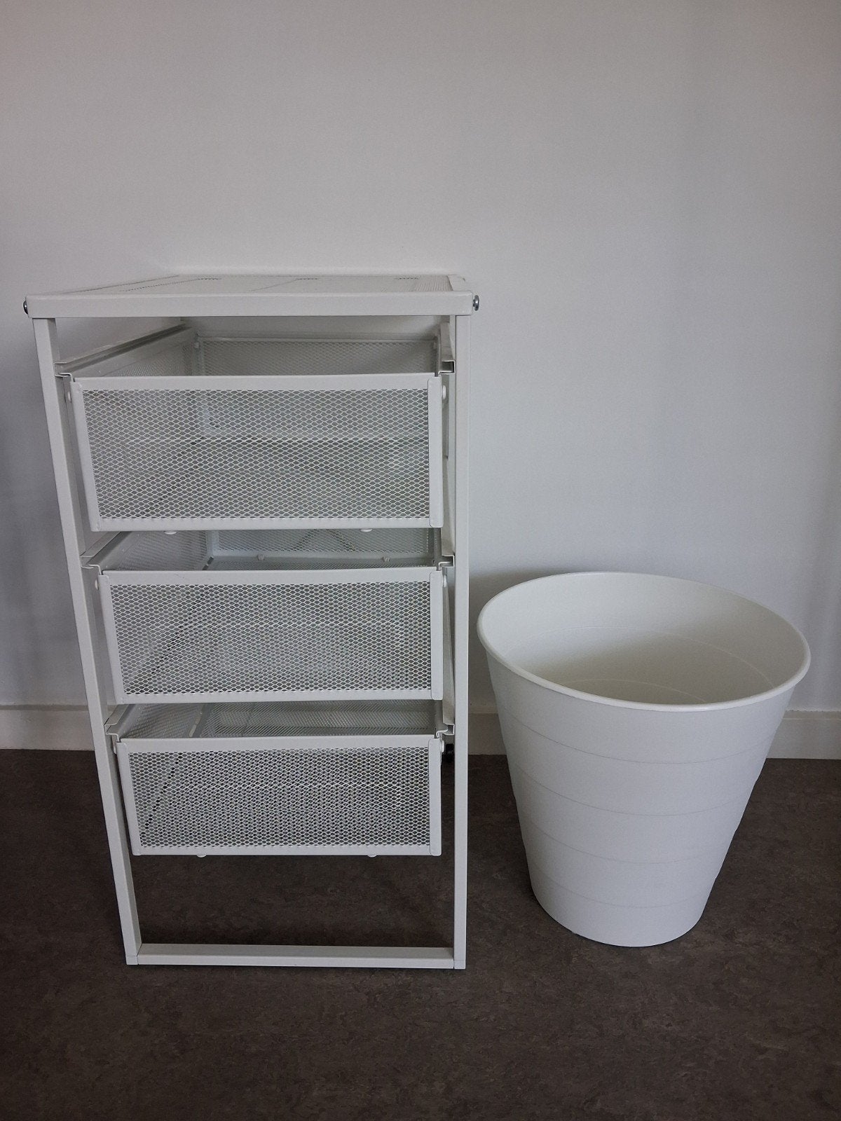 IKEA LENNART ladeblok en Fniss prullenbak wit, Huis en Inrichting, Kasten | Ladekasten, Ophalen, Gebruikt