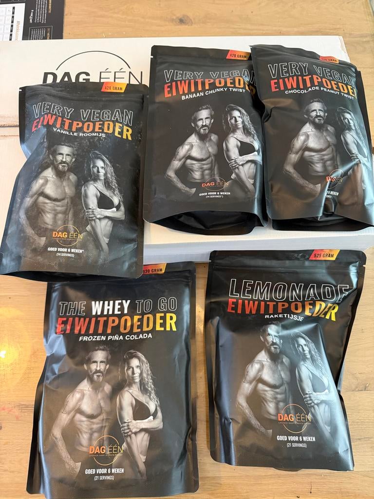 Proteïne Pakket Dag Eén - Nieuw en Ongeopend, Sport en Fitness, Ophalen of Verzenden, Nieuw, Overige typen