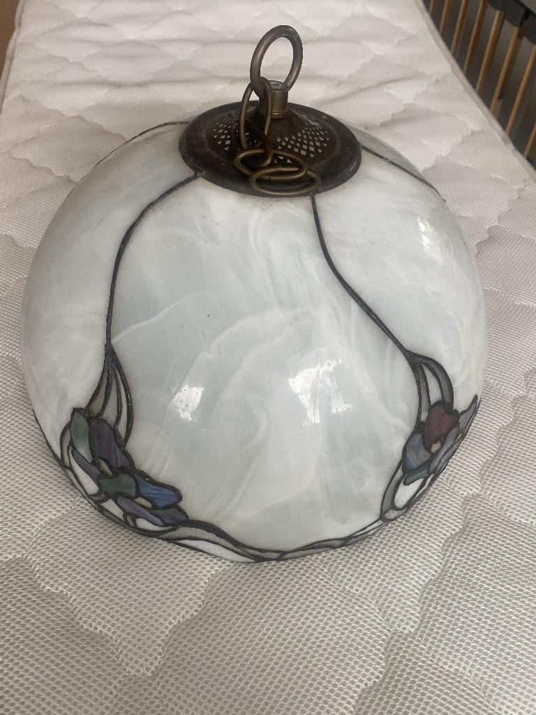 hanglamp + wandkapje, Huis en Inrichting, Lampen | Hanglampen, Ophalen, Zo goed als nieuw, Minder dan 50 cm, Tiffany
