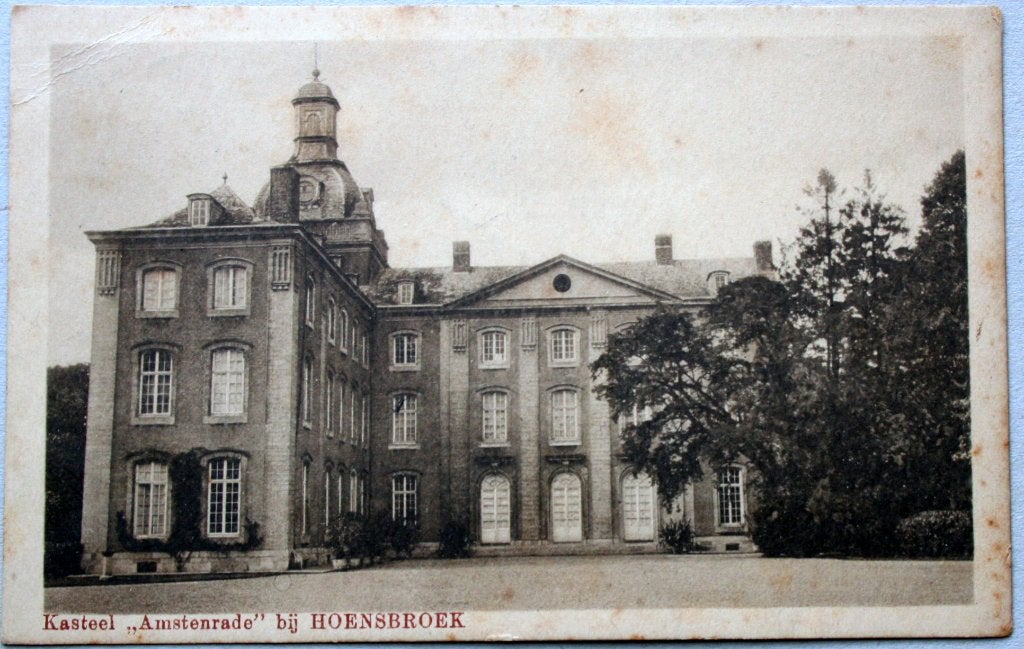 Hoensbroek, Kasteel "Amstenrade", Ophalen of Verzenden, Voor 1920, Gelopen, Limburg