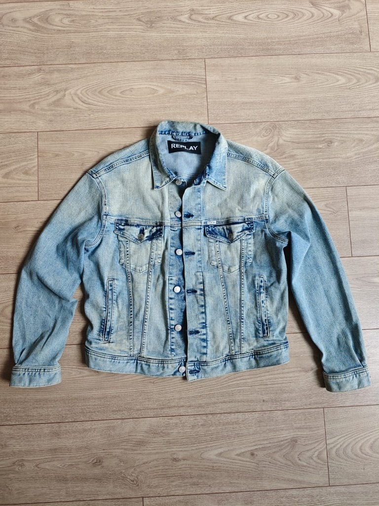 Jean Denim Jacket Replay Women L, Blauw, Maat 42/44 (L), Replay, Ophalen of Verzenden