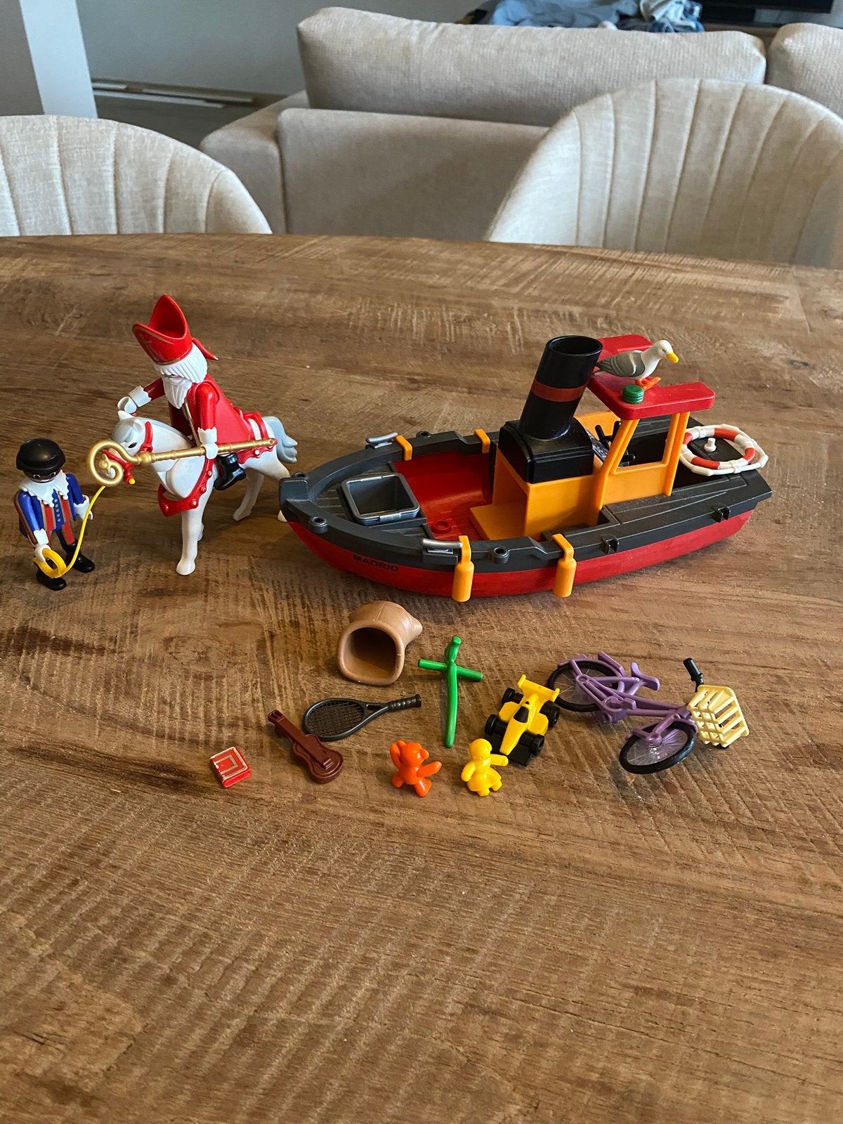 Sinterklaas met boot, Kinderen en Baby's, Speelgoed | Playmobil, Ophalen of Verzenden, Zo goed als nieuw