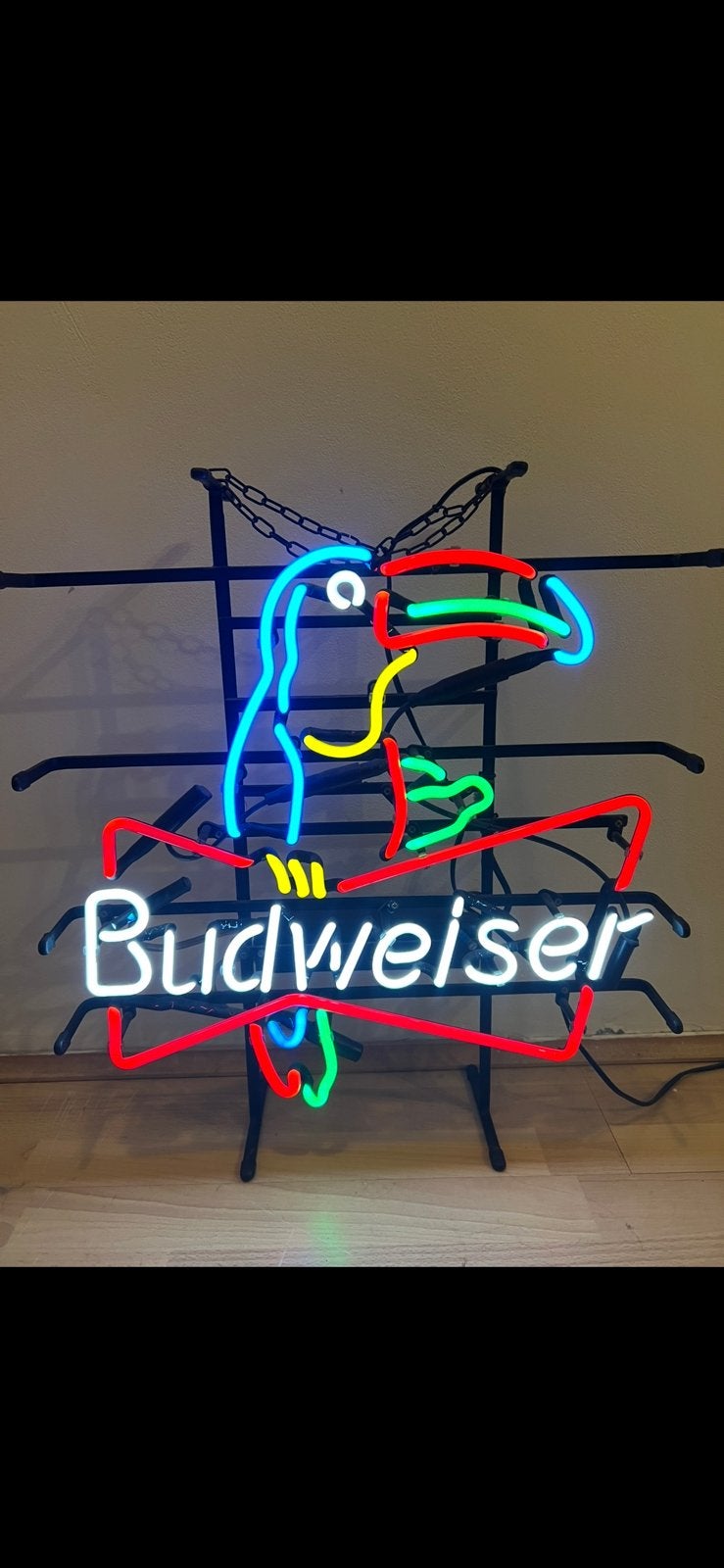 Neon Sign Budweiser Mancave Cafe, Ophalen of Verzenden
