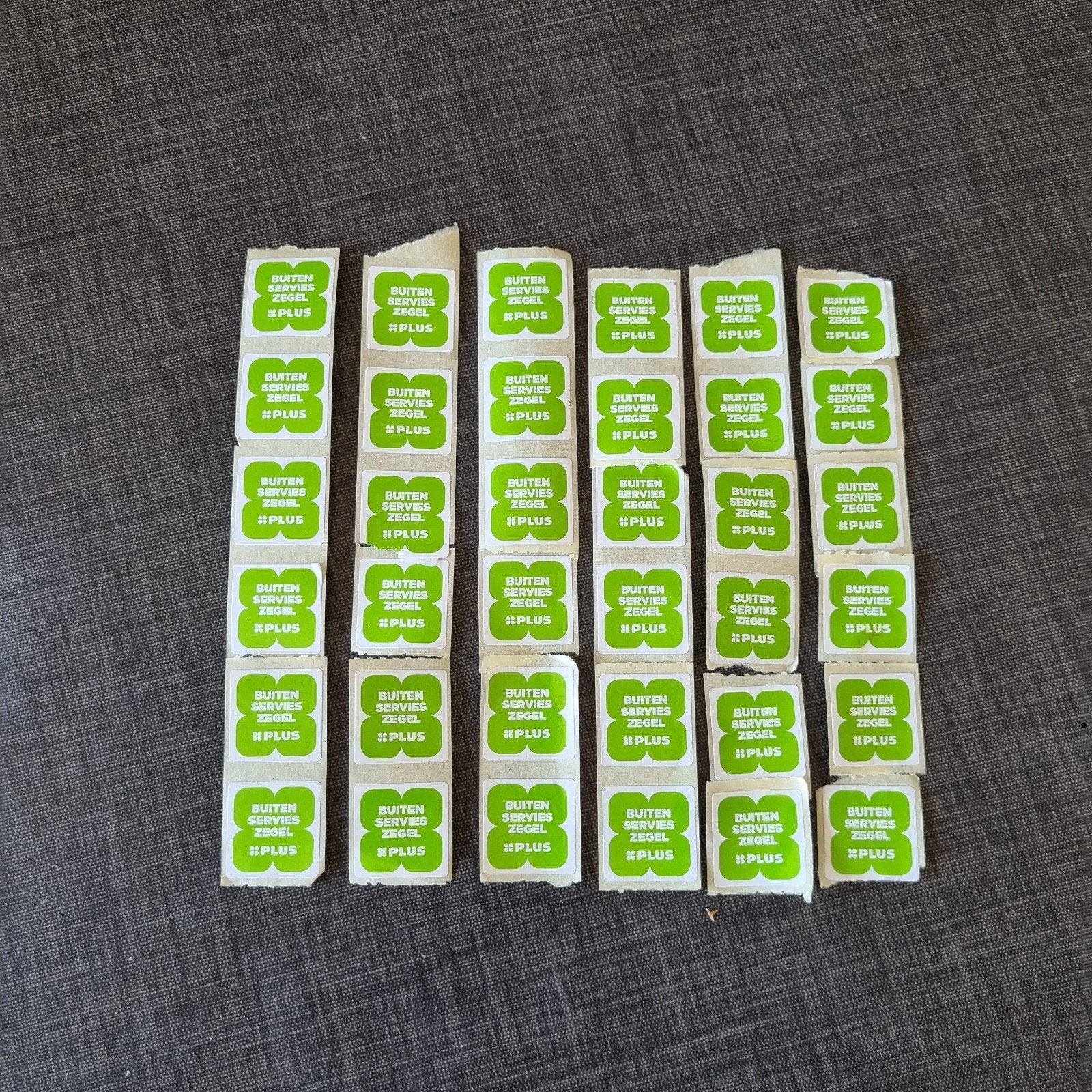 36 buiten servies zegels plus, Plus, Ophalen of Verzenden