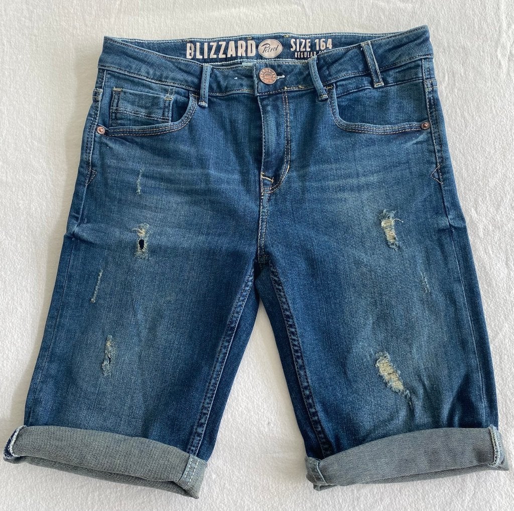 Short Denim / spijker Blizzard by Petrol mt 164, Kinderen en Baby's, Kinderkleding | Maat 164, Broek, Petrol, Ophalen of Verzenden