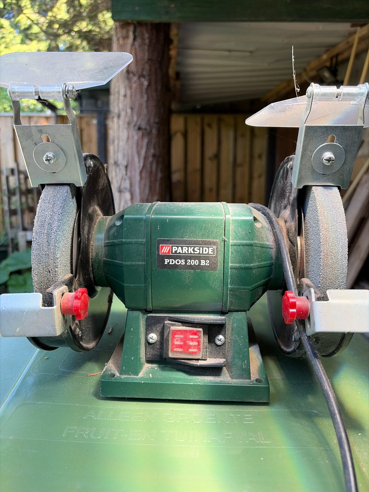 Parkside PDOS 200 B2 Dubbele Slijpmachine - Zo goed als nieu, Doe-het-zelf en Verbouw, Gereedschap | Slijpmachines, Ophalen, Zo goed als nieuw