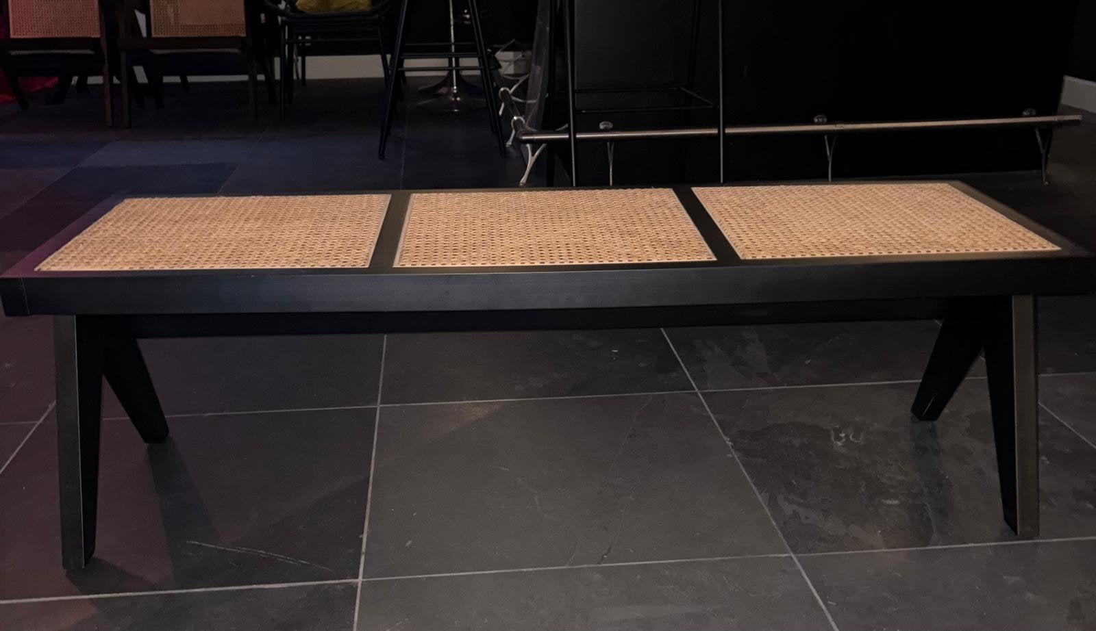 Houten bank (B120-H40-D40cm), Huis en Inrichting, Ophalen, Minder dan 75 cm, Driepersoons, Zo goed als nieuw
