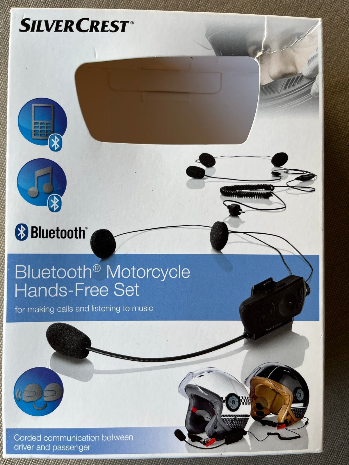SilverCrest Bluetooth Motorfiets Handsfree Set, Ophalen of Verzenden, Nieuw