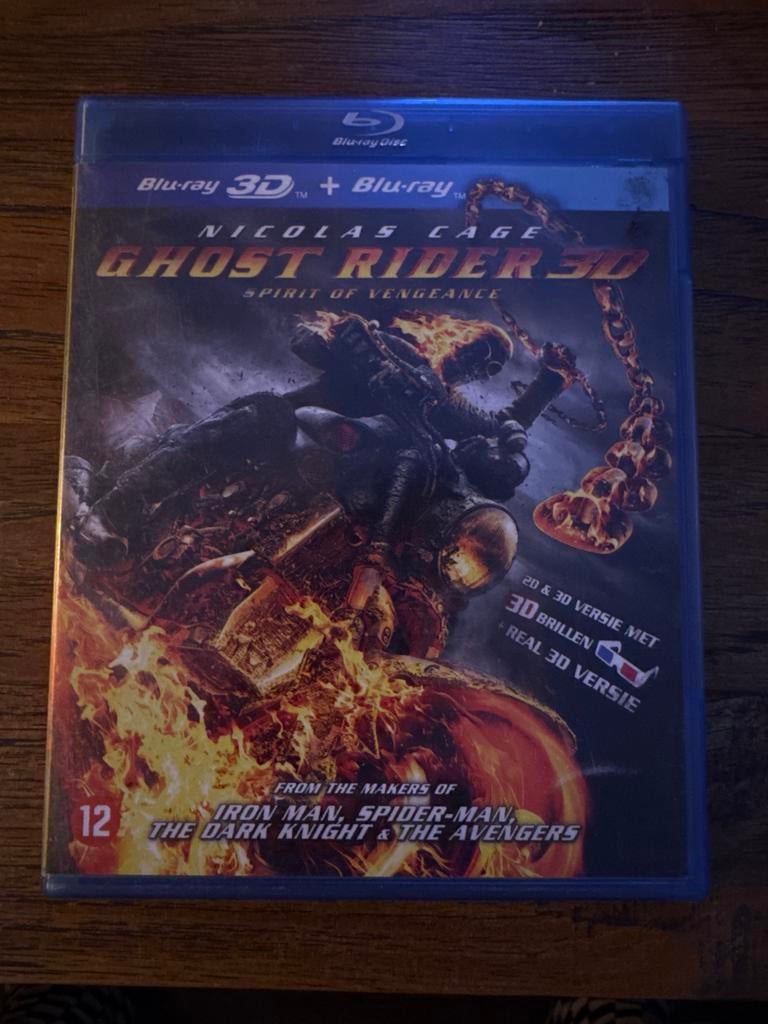 Ghost Rider 3D Blu-ray - Nicolas Cage Actie Film, Ophalen of Verzenden, Gebruikt, Actie