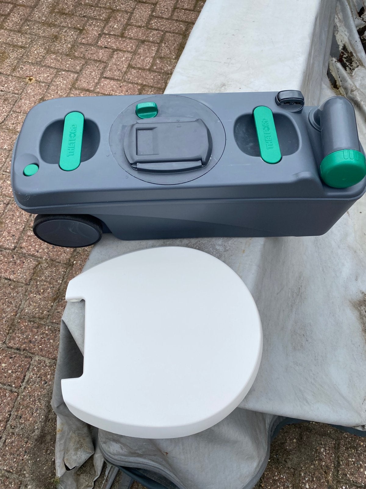 Thetford toilet cassette met wc bril C500, Ophalen, Gebruikt