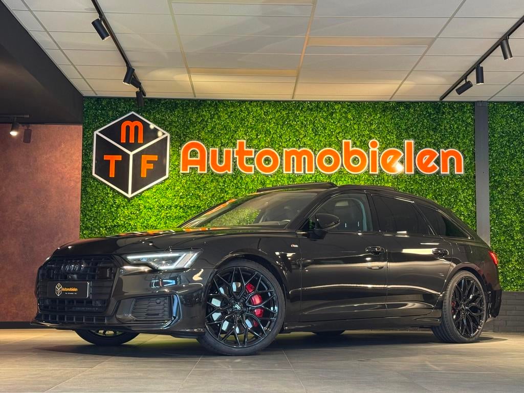 Audi A6 Avant 55 TFSI e QUATTRO 3x S-LINE 367PK|PANO|360CAME, Automaat, Gebruikt, 4 cilinders, Zwart