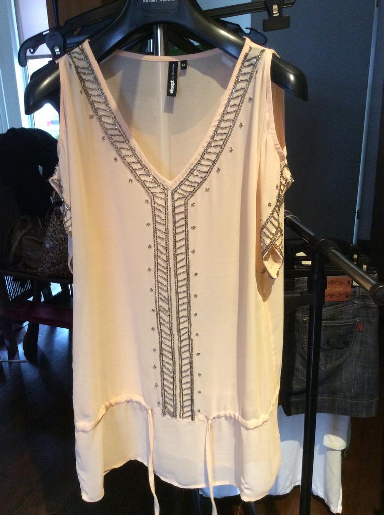 Blouse met top M zalmkleur, Ophalen of Verzenden, Zo goed als nieuw