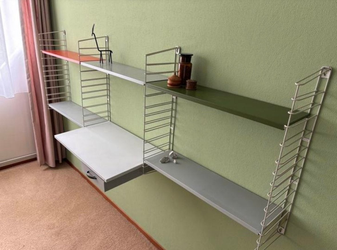 Vintage Tomado wandsysteem Adriaan Dekker met bureau, Ophalen, Gebruikt