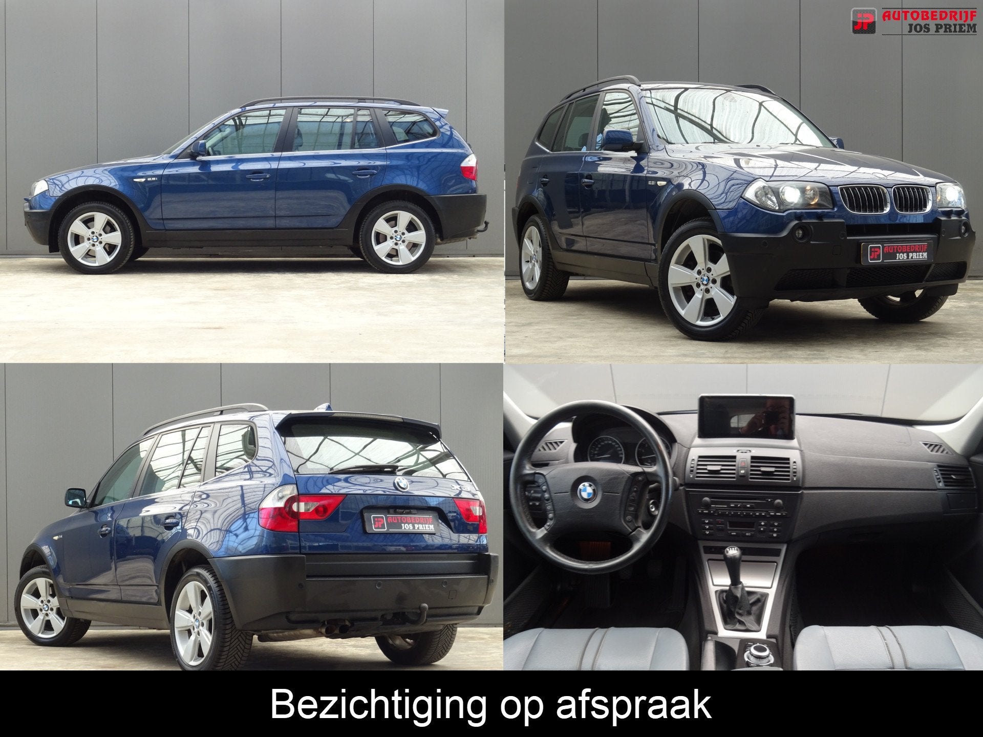 BMW X3 2.5i * YOUNGTIMER * LUXE UITV. ! (bj 2005), Auto's, BMW, Blauw, Bedrijf, Handgeschakeld, X3