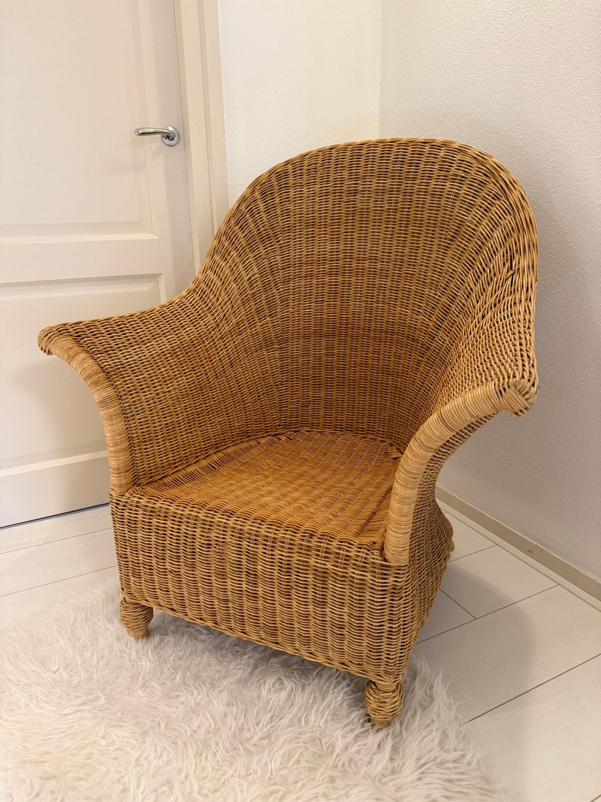 Rieten fauteuil, groot, Kinderen en Baby's, Ophalen, Zo goed als nieuw, Stoel(en)