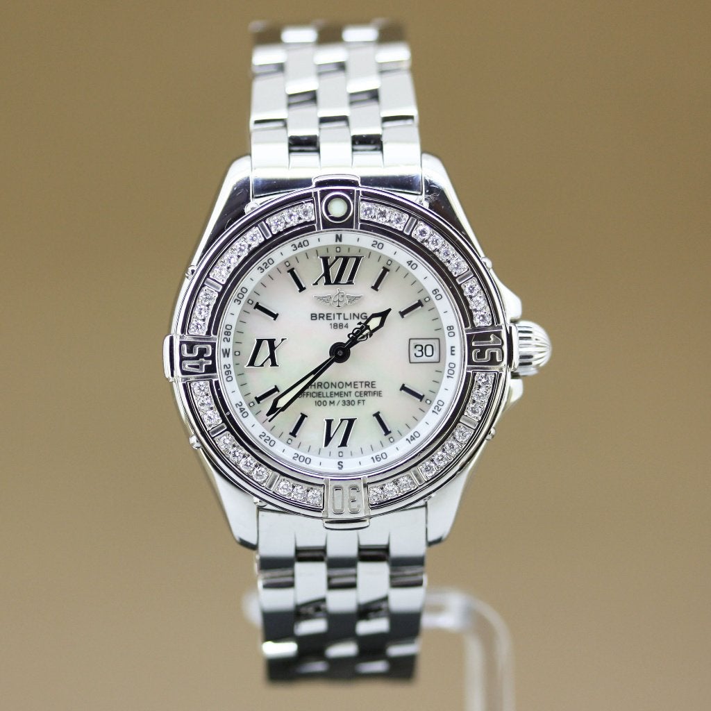 Breitling B-Class Lady A67365 MOP Diamant, Overige merken, Staal, Gebruikt, Staal