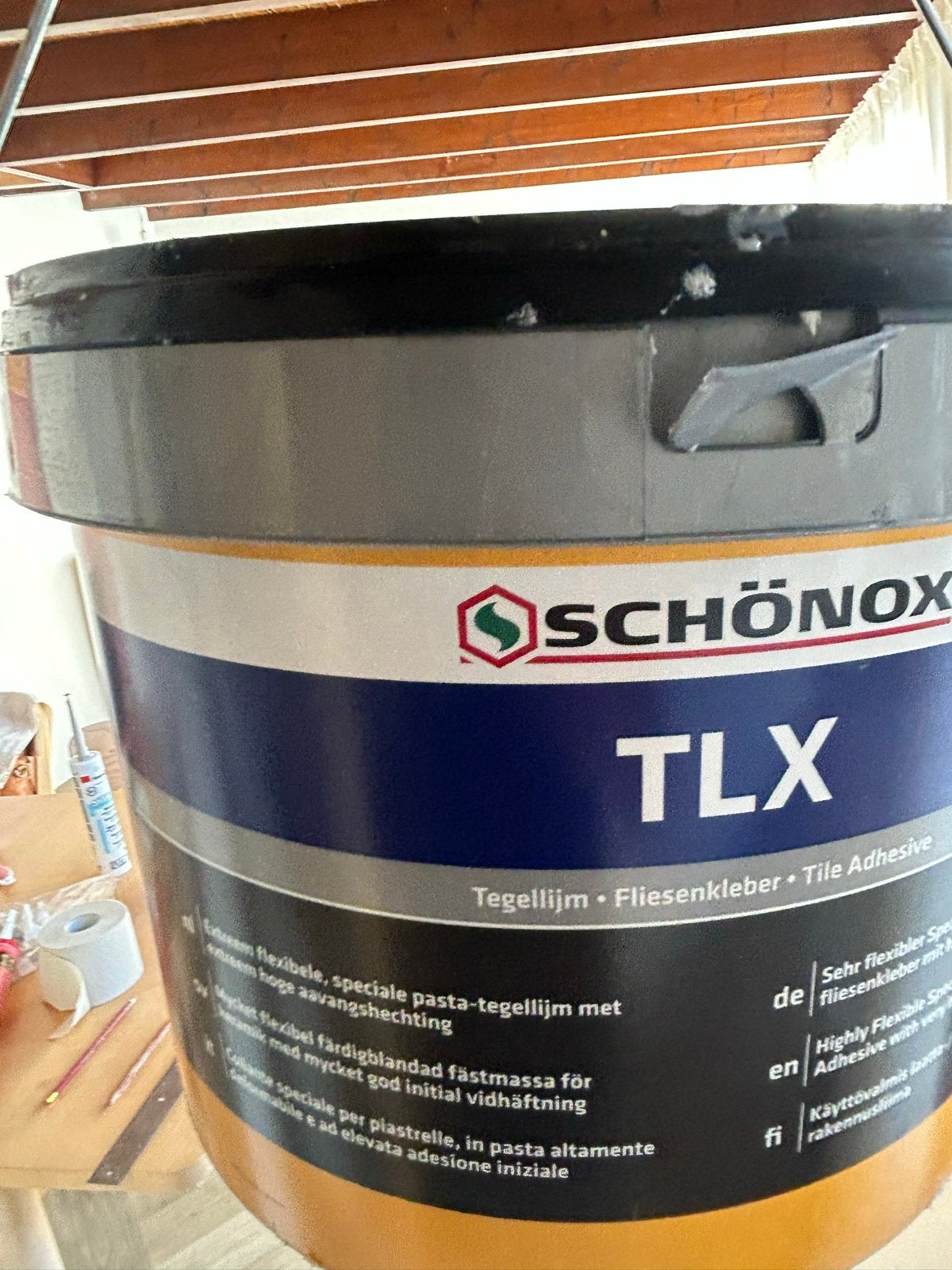 Schönox TLX wand tegellijm - halve emmer, Ophalen, Overige materialen, Wandtegels, Minder dan 20 cm