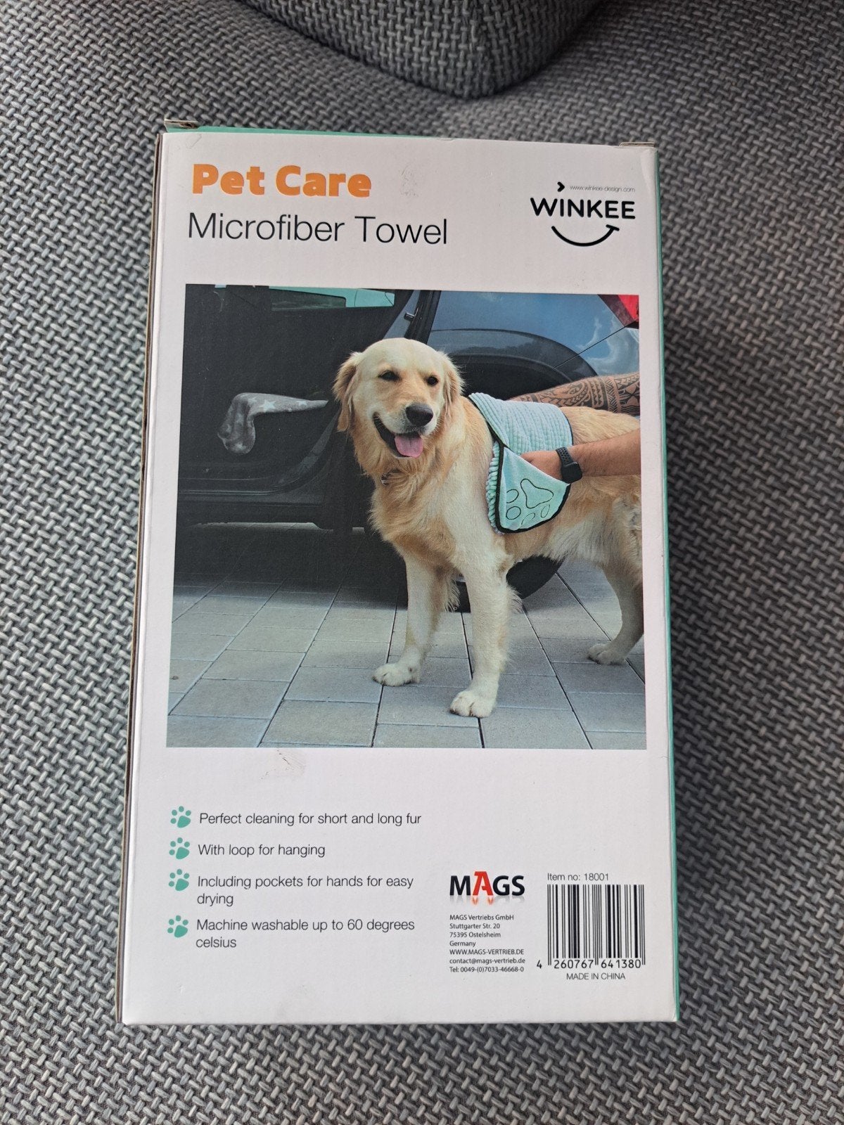 Winkee Pet Care microvezel honden handoek, Ophalen of Verzenden, Nieuw