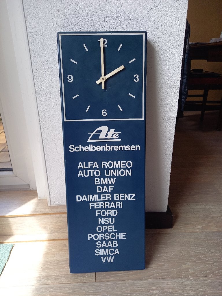 Reclame klok ATE, Ophalen, Gebruikt, Auto's