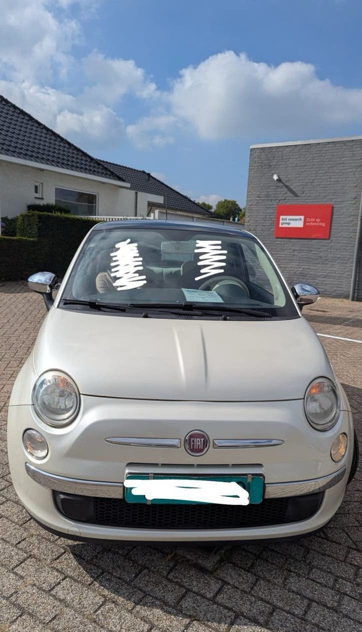 Fiat 500 0.8 2010 met schade, Auto's, 31 €/maand, Origineel Nederlands, 24 km/l, Handgeschakeld