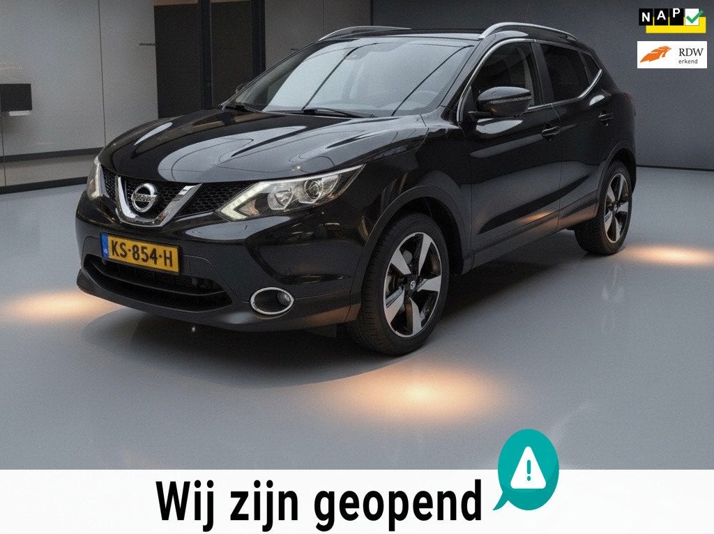 Nissan Qashqai 1.2 N-Connecta-AUTOMAAT * LED * 360 * PANORAM, Auto's, Stof, Gebruikt, 4 cilinders, 116 pk