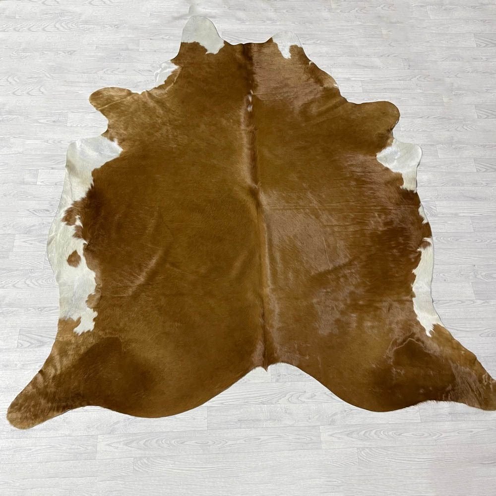Koeienhuid bruin wit 255x230cm XXL | Lederstore, Landelijk, modern, Scandinavisch, industrieel, 200 cm of meer, Overige vormen