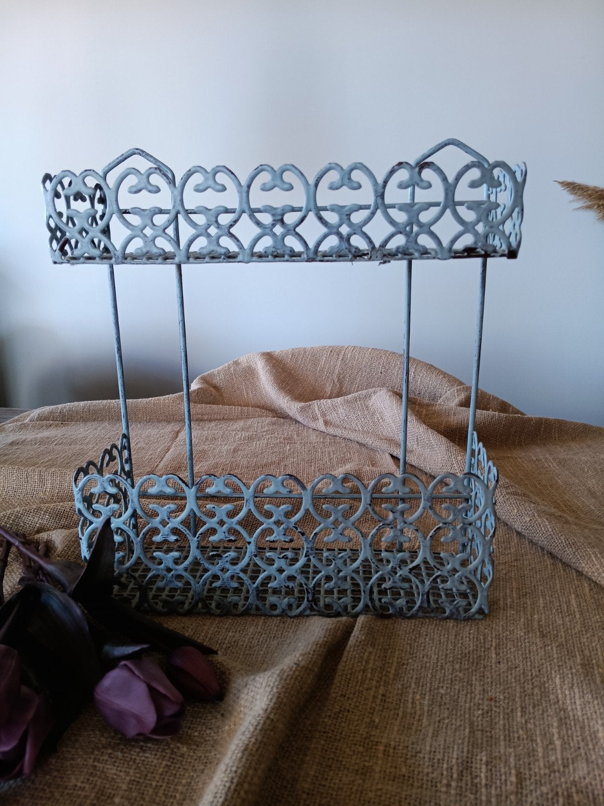 brocante metalen rek, Antiek en Kunst, Ophalen of Verzenden