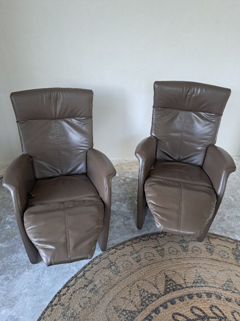 Relax stoelen, Ophalen, Gebruikt, 50 tot 75 cm, Leer