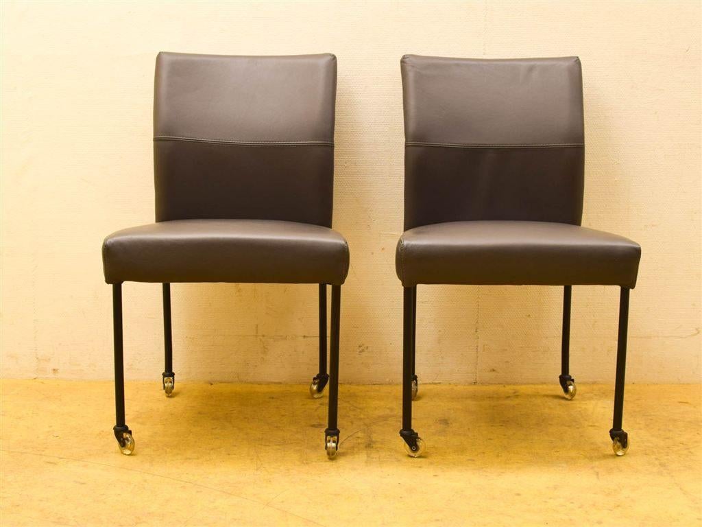 6 stuks stoelen 51406, Ophalen of Verzenden, Gebruikt, Bruin, Vijf, Zes of meer stoelen