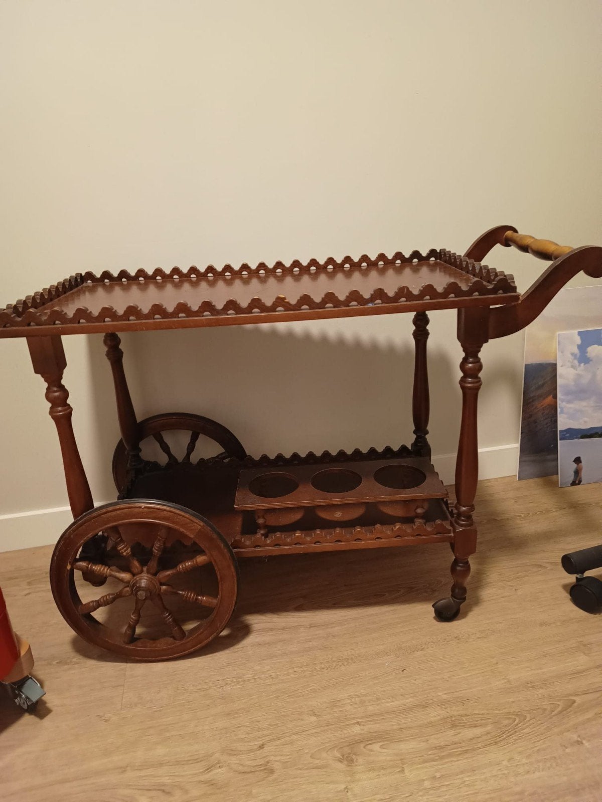Antiek houten theetafeltje, Antiek en Kunst, Ophalen