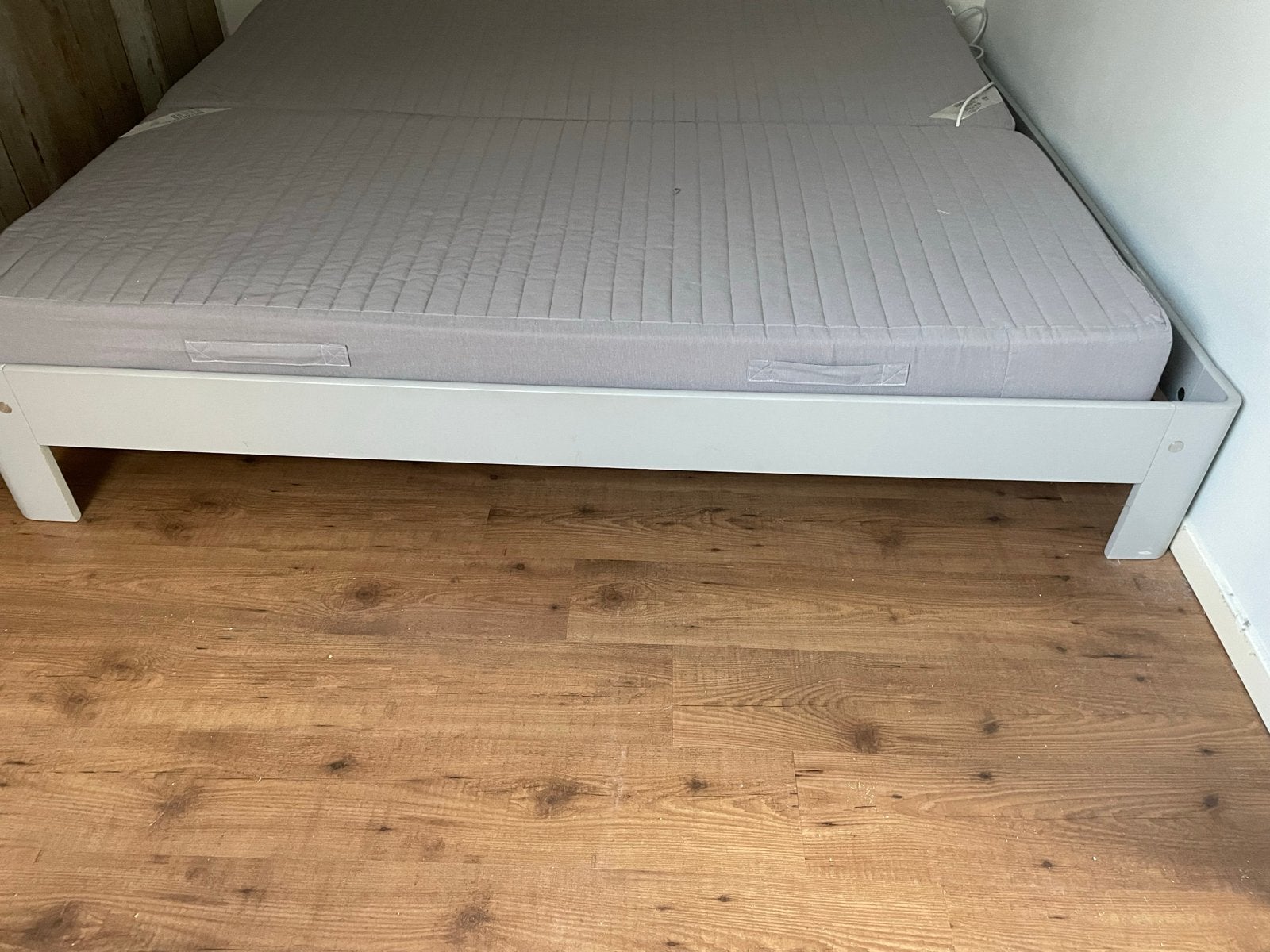 Auping Auronde met IKEA Sultan Huglo matrassen, Ophalen, Gebruikt, 210 cm, Tweepersoons