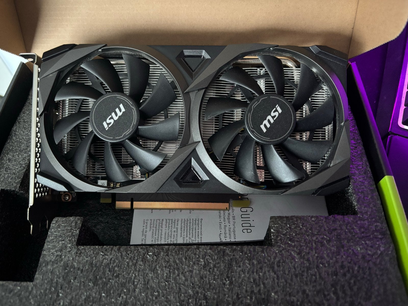 MSI GeForce RTX 3050 Ventus 2X 8G OC Videokaart, DisplayPort, GDDR6, PCI-Express 4, Ophalen of Verzenden