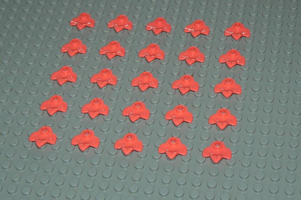 L061 Bladeren coral 25 st., Ophalen of Verzenden, Nieuw, Losse stenen, Lego