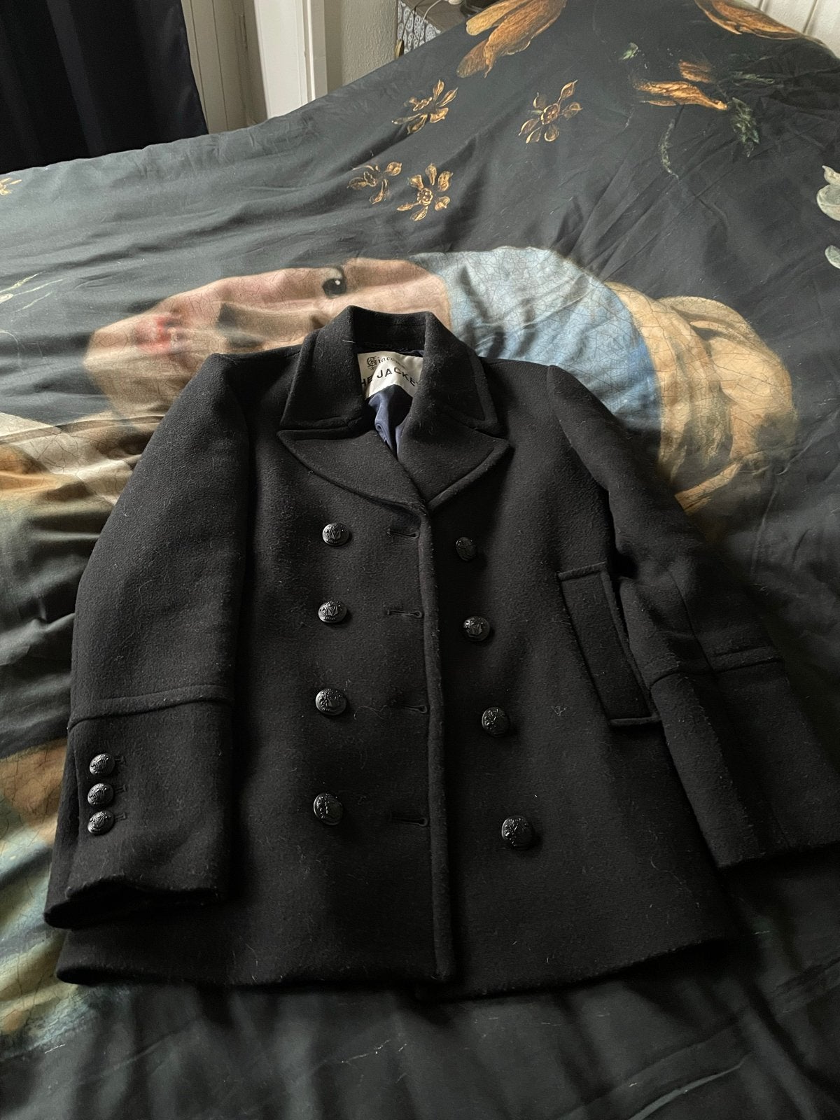 Giacomo The Jacket - Zwarte Peacoat met Thermo Isolatie, Ophalen of Verzenden, Zo goed als nieuw, Maat 42/44 (L), Zwart