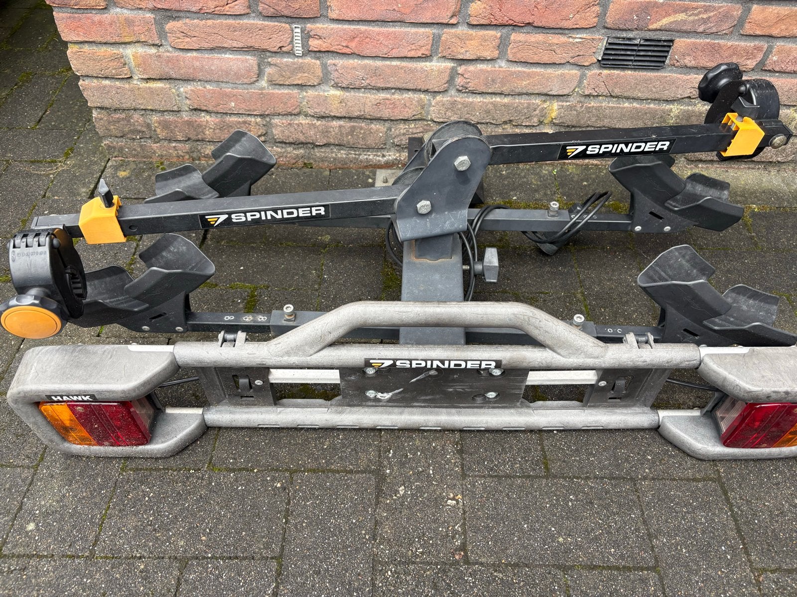Spinder Hawk Trekhaakdrager voor 2 fietsen, Ophalen, 2 fietsen, Gebruikt, Trekhaakdrager