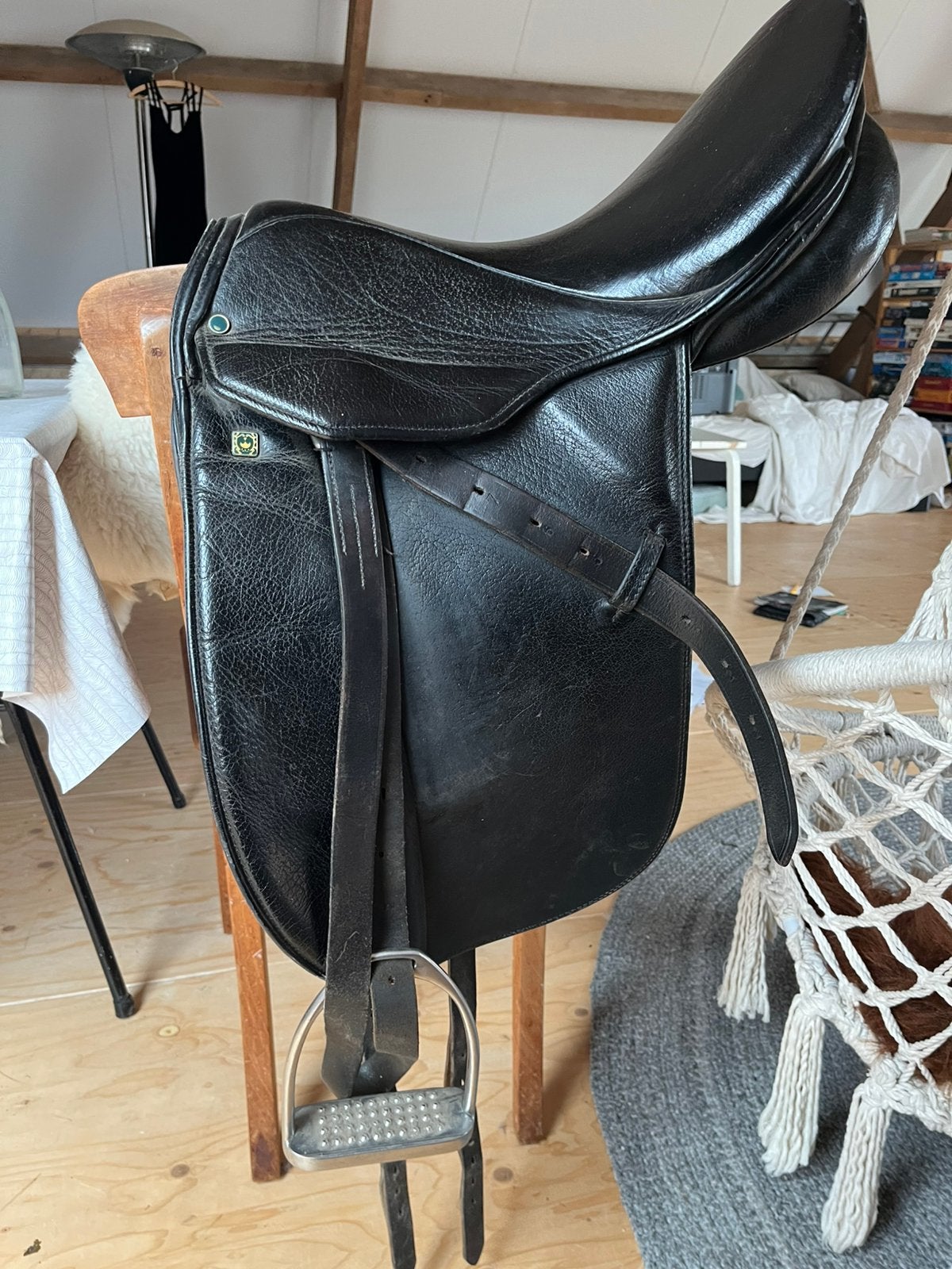 Dressuurzadel stübben, Dieren en Toebehoren, Ophalen, Gebruikt