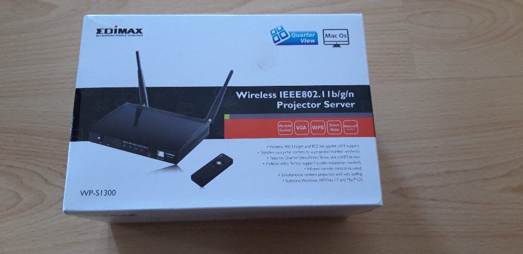EDIMAX WP-S1300 Projector server, Overige technologieën, Nieuw, Ophalen of Verzenden, Full HD (1080)