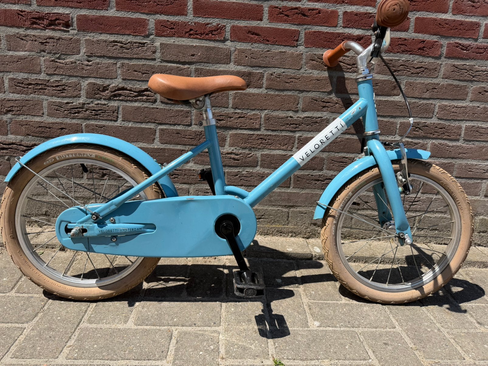 Veloretti maxi kinderfiets 16 inch Havana Blue, Fietsen en Brommers, Fietsen | Kinderfietsjes, Zo goed als nieuw, 16 tot 20 inch
