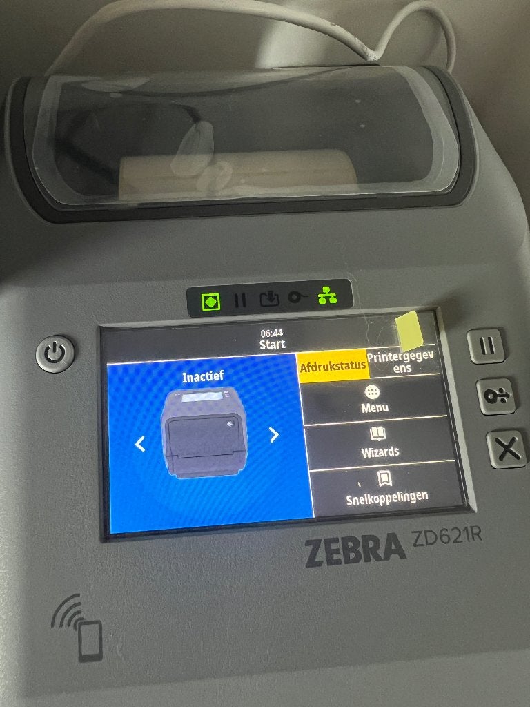 Zebra ZD621R RFID labelprinter – met touchscreen, Qwerty, Verzenden, Nieuw, Zebra