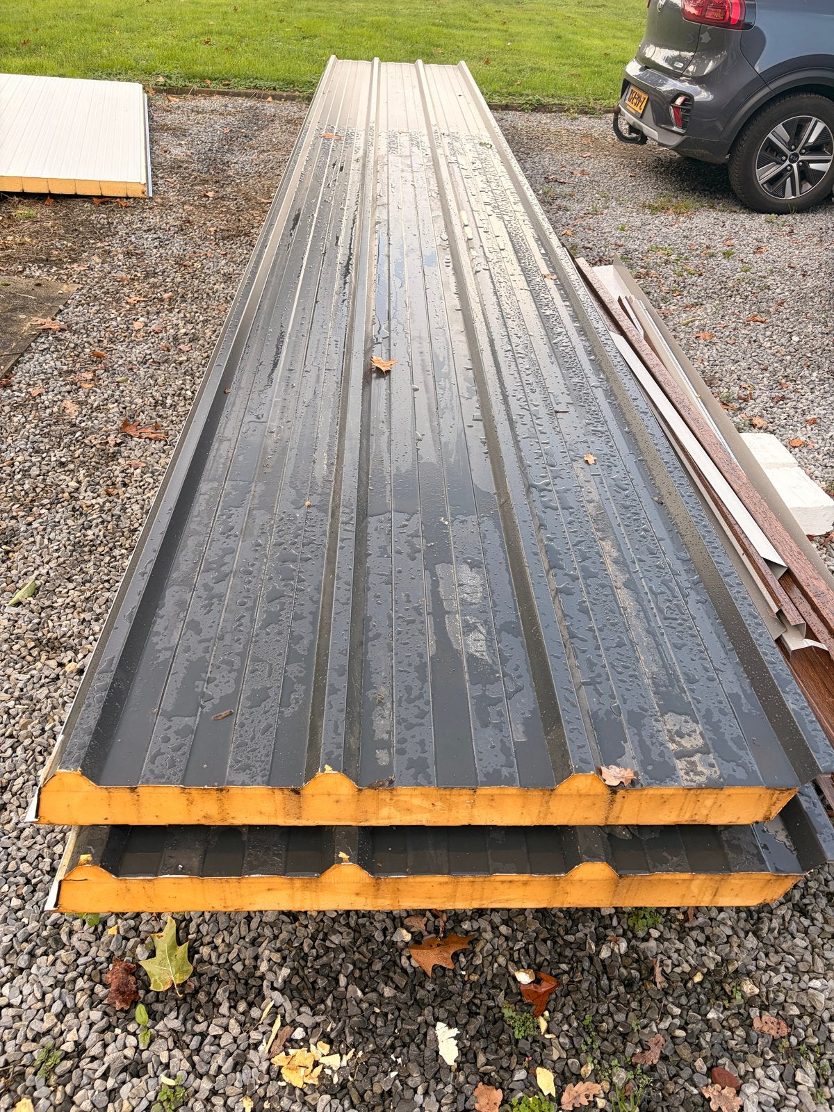 Geïsoleerde sandwichpanelen - 8mm dik, 108cm breed, Ophalen, Overige typen, Nieuw, 15 m² of meer