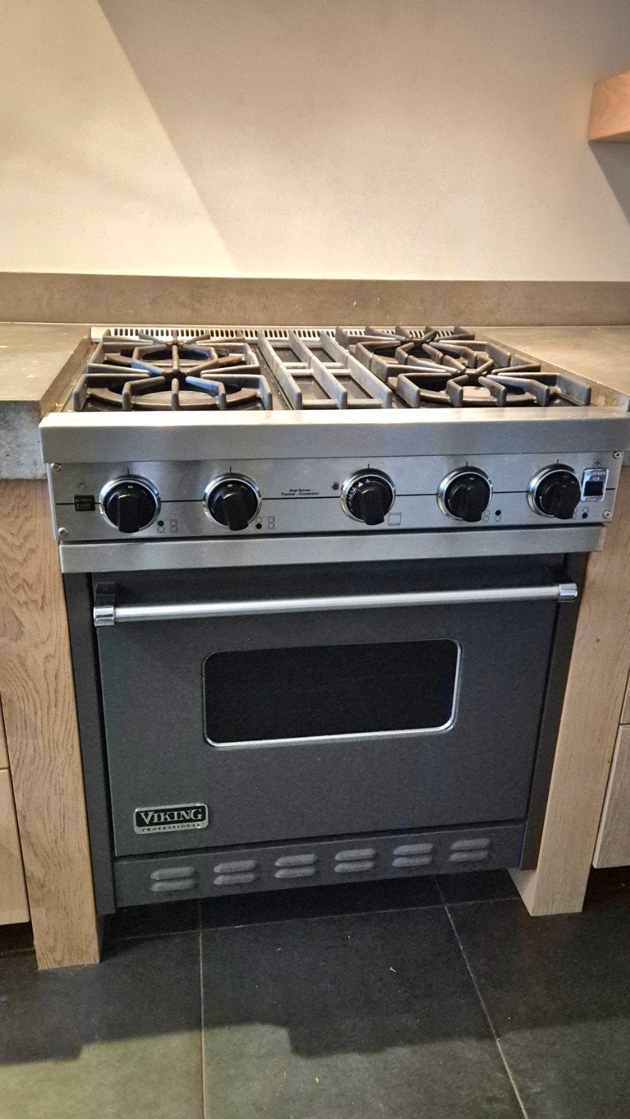 Professioneel Viking gasfornuis met oven, Witgoed en Apparatuur, Ophalen, Gebruikt, 60 cm of meer, Gas